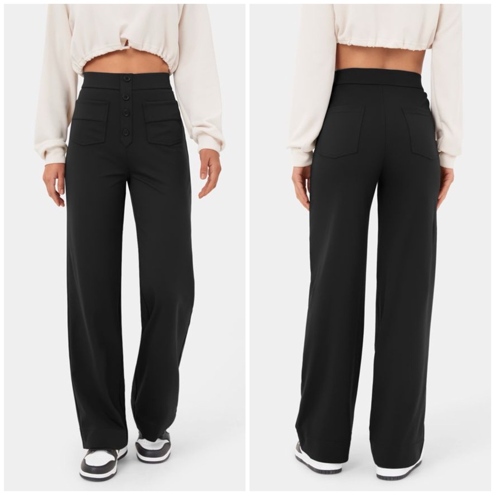 Halara High Waisted Button Multiple Pockets Strai… - image 1